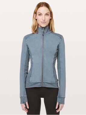 Lululemon Cut Class Jacket Washed Moon Blue Size 10